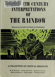 Cover of: Twentieth century interpretations of The rainbow: a collection of critical essays