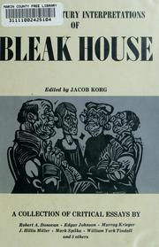 Twentieth century interpretations of Bleak House by Jacob Korg