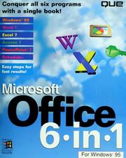 Cover of: Microsoft Office 6 in 1 by contributing authors, Peter Aitken ... [et al.] ; compiled by Faithe Wempen.