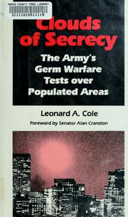 Cover of: Clouds of Secrecy by Leonard A. Cole