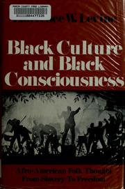 Cover of: Black culture and black consciousness by Lawrence W. Levine