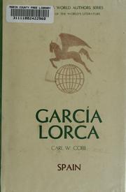 Cover of: Federico García Lorca by Carl W. Cobb