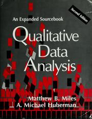 Cover of: Qualitative data analysis by Matthew B. Miles