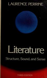 Cover of: Literature: Structure, Sound, and Sense: Third Edition