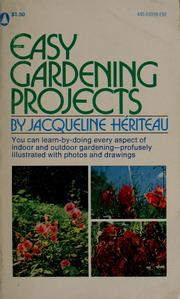 Cover of: Easy gardening projects