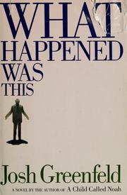 Cover of: What happened was this