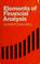 Cover of: Elements of financial analysis