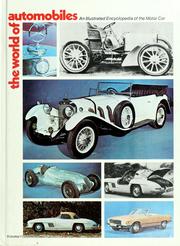 Cover of: The World of automobiles: an illustrated encyclopedia of the motor car