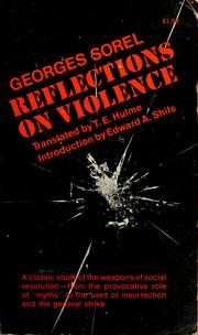 Cover of: Reflections on violence