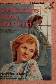 Cover of: Confessions of an Only Child