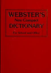 Cover of: Webster's new compact dictionary