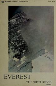 Cover of: Everest, the West Ridge