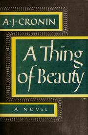 Cover of: A thing of beauty