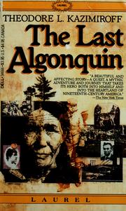 Cover of: The last Algonquin
