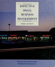 Cover of: Effective small business management by Norman M. Scarborough