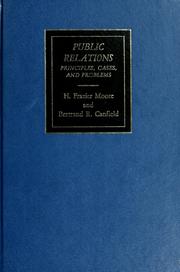 Cover of: Public relations: principles, cases, and problems