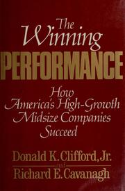 Cover of: The winning performance by Donald K. Clifford
