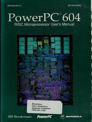 Cover of: PowerPC 604: RISC microprocessor user's manual