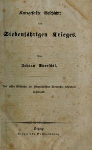 Cover of: Kurzgefasste geschichte des siebenjährigen krieges.