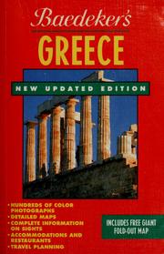 Cover of: Baedeker's Greece by [text, Monika I. Baumgarten...et al.] ; [edited by Alec Court].