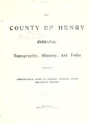 The county of Henry, Indiana by Rerick Brothers (Richmond, Ind.)