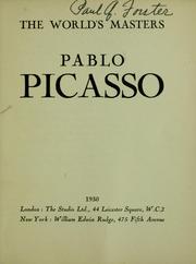 Cover of: Pablo Picasso.