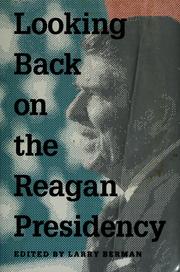Cover of: Looking back on the Reagan presidency