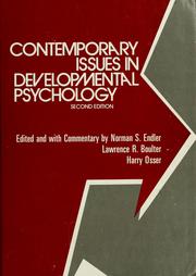 Contemporary issues in developmental psychology