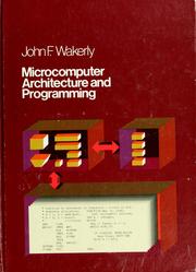 Cover of: Microcomputer architecture and programming