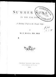 Cover of: Summer suns in the Far West by William Garden Blaikie