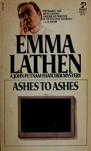 Cover of: Ashes to ashes