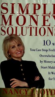 Cover of: Simple money solutions by Nancy Lloyd