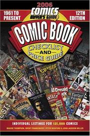 Cover of: 2006 Comic Book Checklist & Price Guide: 1961-Present/Comics Buyer's Guide (Comic Book Checklist and Price Guide)