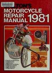 Cover of: Chilton's motorcycle repair manual, l981