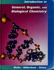 Cover of: Introduction to general, organic, and biological chemistry
