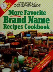Cover of: More favorite brand name recipes cookbook