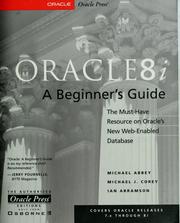 Cover of: Oracle8i: A Beginner's Guide