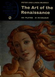 Cover of: The art of the Renaissance by Murray, Peter