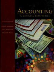 Cover of: Accounting: a business perspective