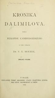 Cover of: Kronika Dalimilova: Podle rukopisu cambridgeského