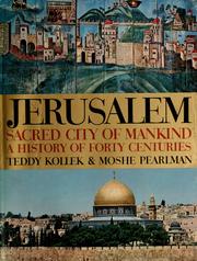 Cover of: Jerusalem: a history of forty centuries