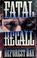 Cover of: Fatal recall