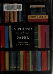 Cover of: A pound of paper by Baxter, John