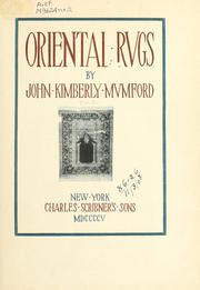 Cover of: Oriental rugs
