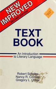 Cover of: Text book by Robert E. Scholes