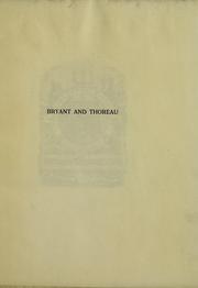 Cover of: Unpublished poems by Bryant and Thoreau by William Cullen Bryant