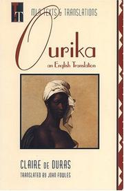 Ourika by Claire De Duras