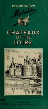 Cover of: Michelin guide: Chateau of the Loire by 