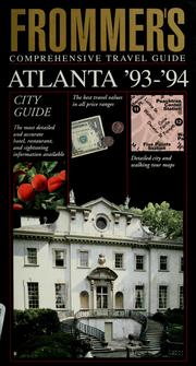 Cover of: Frommer's comprehensive travel guide, Atlanta '93-'94 by Rena Bulkin