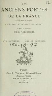 Cover of: Aye d'Avignon, chanson de geste.